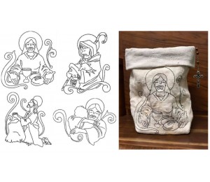 Stickserie ITH - Lichtbeutel Moments with Jesus